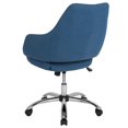 thumbnail image 3 of Madrid Home and Office Upholstered Mid-Back Chair in Black Leather, 3 of 4