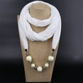 thumbnail image 2 of Guardoinrt Collier Foulard Bague Tendance Perles Inodores Résistantes à l'Usure Rouge, 2 of 6