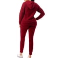 thumbnail image 6 of Women's 2 Piece Tracksuit Set Warm Fleece Lined Hoodie & Jogger Sweat Set - Sweatsuit  Outfits Size S-3XL, 6 of 7