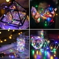 thumbnail image 6 of Morttic 2 Pack 33ft Solar String Lights , Solar Fairy Lights Outdoor Waterproof 100 LEDs, Solar Christmas Twinkle Lights for Trees Garden Patio Yard Fence Pool Decorations (Multi Color), 6 of 10