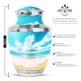 thumbnail image 2 of SUBSH Beach Urn - Decorative Urns - Cremation Urns for Ashes - Adult Urns for Human Ashes Men - Cremation Urn Human Ashes (10 inch Pack of 1), 2 of 2