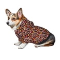 thumbnail image 7 of Fotbe 70s Groovy Hippie Retro Print Small Dog Sweater Hoodies Pet Grey Hooded Soft Fleece Sweatshirts with Pocket Fall Winter Puppy Cat Sweaters Warm Clothes-X-Large, 7 of 7