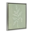 thumbnail image 4 of Stupell Industries Drooping Plant Leaves Plants & Flowers Painting Gray Floater Framed Canvas Art Print Wall Art, 17 x 21, 4 of 10