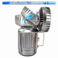 thumbnail image 5 of Solar Lantern Powered Light & Fan - 6 in 1 Portable Foldable Rechargeable Camping Lamp with Fan, Charging Station Silver, 5 of 8