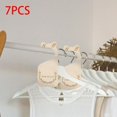 thumbnail image 3 of 7 piezas de separadores de ropa para colgar, etiqueta organizadora de armario, separadores tallados en madera para bebés, para suministros para recién Soledad colgador de armario, 3 of 9