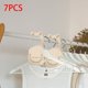 thumbnail image 3 of Etiqueta organizadora de armario de 7 piezas, separadores de ropa para colgar, divisor de tamaño de armario de bebé de madera con patrón hermoso, para Macarena colgador de armario, 3 of 8