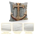 thumbnail image 4 of SHANXI Boat Anchor Throw Pillow Covers Wood Fencing Vintage Design Pillow Cushion Case Cover 12x12in, 4 of 5