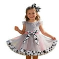 thumbnail image 3 of WOYY Little Girls Cow Print Tutu Skirt Party Layered Tulle Skirt with Headband, Sizes 6-8, 3 of 3