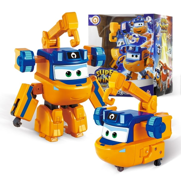 Super Wings Transformer Toys 5 In Marty Airplane Transformer Figures Toys 2 In 1 Mode Rescue Bots Action Figure Toys For 3-5 Year Old Boys Girls Fun Plane Toys For Toddlers Kids Age 3 4 5 6 7