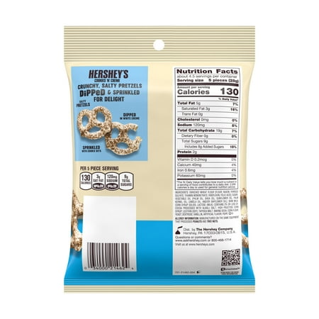 ハーシー ディップドプレッツェル クッキー＆クリーム 120g Hershey's Dipped Pretzels スナック ハワイみやげ アメリカみやげ 夏季クール