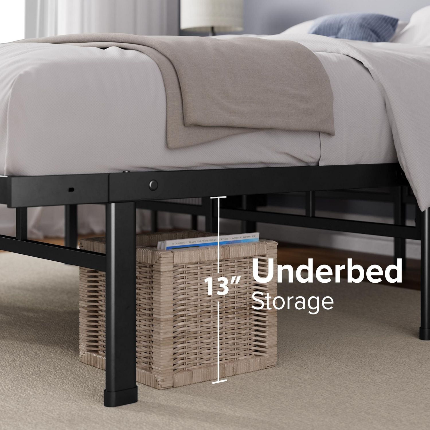 Zinus Justin 14 inch SmartBase® Mattress Foundation Bed Frame