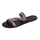 thumbnail image 1 of Amzcrzy Zapatos de mujer,Zapatos de mujer,Zapatillas de mujer, Sandalias planas informales con cristales sólidos y estilo romano para mujer, tallas grandes Sandalias Mujer Zapatillas De Casa, 1 of 6