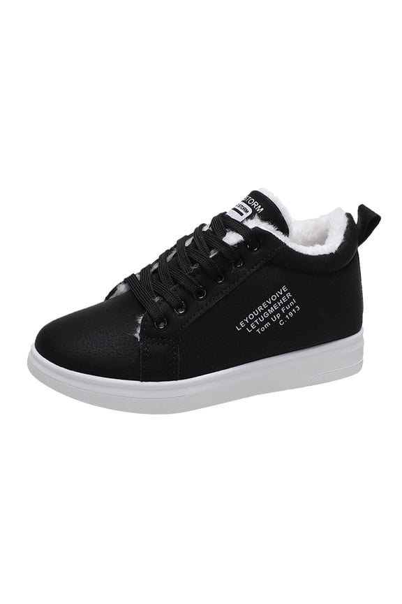 Stylish Women'S Casual Sneakers Ladies Fashion Solid Color Leather Lace Up Comfortable Flat Casual Shoes Fashionable Women'S Athleisure Shoes Women'S Flat Pumps