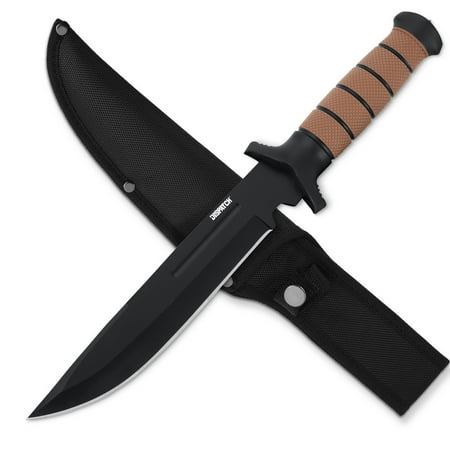 Dispatch 14 Inch Fixed Blade Knives With Nylon Sheath Hunting Knives Set Camping Knife With Glass Breaker
