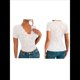 thumbnail image 2 of Tops Cortos de Encaje de Corta con Cuello en V para Mujer, Camiseta de Transparente de Corte Entallado, Atuendo de Verano Y2K S, 2 of 6