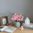 thumbnail image 2 of 2 Bundles Artificial Peonies Flower Silk Peony Bouquet for Home Wedding Party Decoration, 2 of 10