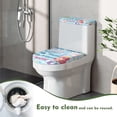 thumbnail image 5 of HELLHERO Toilet Cover Set for Fits All Toilet Shapes Polyester Fabric Soft Machine Washable Stays in Place Stretch Easy to Install Keep Dust Stain Mermaid, 5 of 8