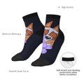 thumbnail image 6 of Silaia Bluey Print Adult Socks,Ankle Athletic Running Socks,Cushioned Breathable Low Cut Sports Tab Socks for Men and Women,Moisture-Wicking Crew Socks, 6 of 7