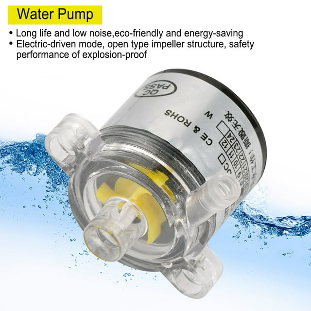 System Booster Peristaltic Portable,Mini Low Noise Environmental Plastic Electric Brushless Water Pump 12V 7W