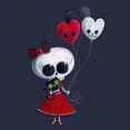 thumbnail image 3 of CafePress - Cute Skeleton Girl With Spooky Balloons Sweatshirt - Kids Sweatshirt, Youth Crew Neck Sweatshirt, 3 of 4