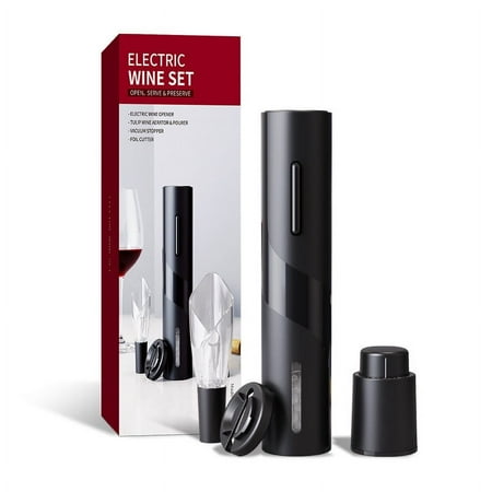 Hmsavn Red Wine Bottle Opener Set Multifunctional Gift Box Set Plastic Electric Red Wine Bottle Opener Set Electronics