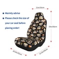 thumbnail image 4 of Naloa Flower Fox Car Seat Covers 2PCs Front Car Seat Covers Universal fit for Most Cars SUVs and Trucks - 2 PCS, 4 of 5