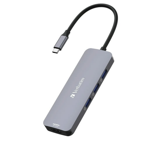 Verbatim® USB-C Pro Multiport Hub8 Port, Gray 32151