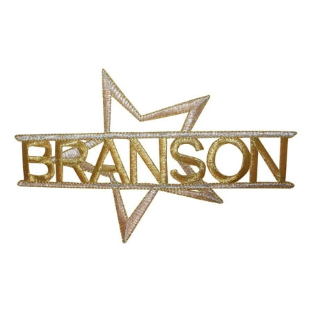 ID 1898 Branson Missouri Patch Emblem MO Travel Embroidered Iron On