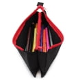 thumbnail image 3 of Pen+Gear 3 Pocket Pencil Pouch in Black Polyester with Red Zip, 3 of 5