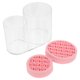 thumbnail image 5 of Porta brochas de maquillaje Cubo para brochas de cosméticos con múltiples rejillas Porta brochas práctico, 5 of 5