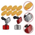 thumbnail image 1 of LITINKIMI 1 Set Night Safety Bike Reflectors Kit PVC Red for Road Bike, 1 of 1