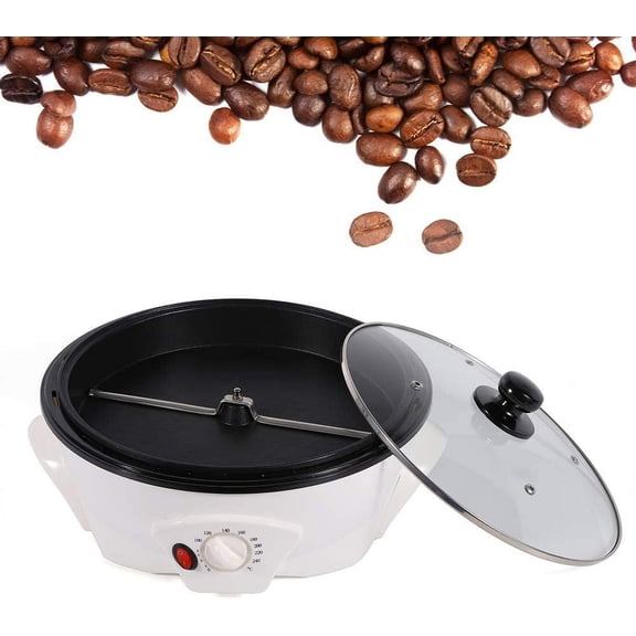 Miumaeov Commercial Coffee Bean Roaster 110V 1200W Electric Coffee Bean Roasting Machine for Coffee Bean, Nut, Peanut, Cashew, Household Coffee Bean Baker Roaster Adjustable Temperature