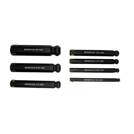 UPC: 0037231234454 | Bondhus 23445 ProHold Socket Hex Bits Set 2 7 Piece (Bits and case only)