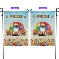 thumbnail image 2 of Siamese Celebrates Rainbow Pride Month LGBT LGBTQ+ Garden Flag 12x18in Double Sided Cat Lover Kitten Owner Gifts Outdoor Decor - 01003, 2 of 5