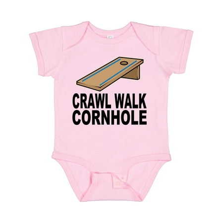 

Inktastic Crawl Walk Cornhole Gift Baby Boy or Baby Girl Bodysuit
