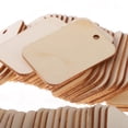 thumbnail image 6 of 100 Pack Unfinished Wood Tag - Rectangle Wooden Gift Tags with Jute Ropes, Natural Rustic craft Labels for Home DIY Supplies, Wedding Decoration, 6 of 10