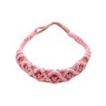 thumbnail image 1 of Diadema tejida para mujer, boho elástica, talla inconfundible, banda para el cabello de moda casual, accesorios para el cabello para ejercicio Rosado Yinane bandas para el cabello tejidas a mano, 1 of 7