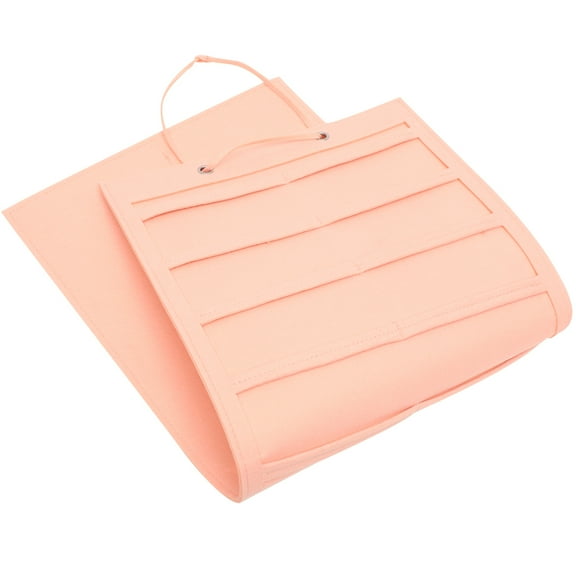 Tineasur Hair Bow Storage Holder Bows Organizer Pink Felt 1Set