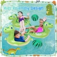thumbnail image 4 of Hengguang  Inflatable Pool Float Kids, Dinosaur Swimming Ring with Beach Ball,Toddler Pool Floats with Handle,Summer Outdoor Water Lounge Swim Tube Rings for Girls Boys 3-6 Years Old, 4 of 7