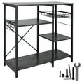 BENTISM 5Tier Kitchen Bakers Rack Storage Shelf with Microwave