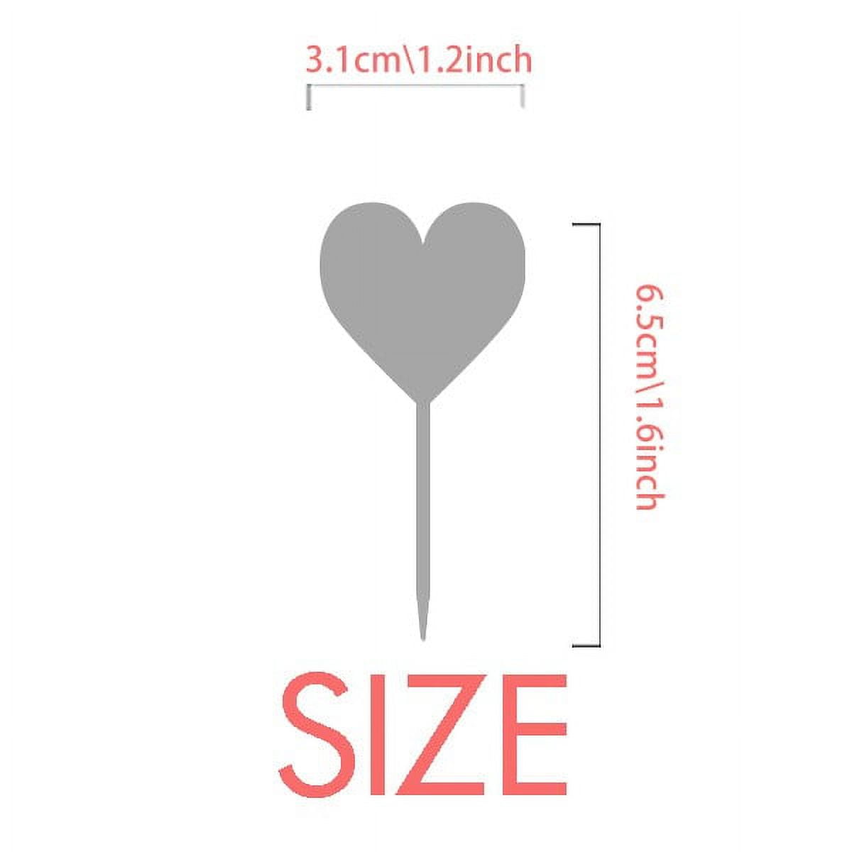 Poodle Animal Pet Valuable Toothpick Flag LOVE Heart Lable Cupcake