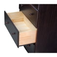 thumbnail image 3 of Palace Imports, Inc Palace Imports 100% Solid Wood 5-Jumbo Drawer Chest with Lock, Metal or Wooden Knobs Java, 3 of 5