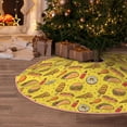 thumbnail image 5 of KLL Christmas Tree Skirt,Party Decorations Farmhouse for Christmas Decorations Holiday Party 36" -Fast Food 1, 5 of 6