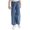 Blue-A, variant on CHICTRY Kids Girls Loose Ripped Jeans Wide Leg Distressed Denim Pants,Sizes 3-15 Blue 3-4