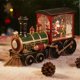 thumbnail image 2 of Regalo de Navidad Papá Noel Caja de Nochebuena Tren Bola de cristal Adornos Muñeco de nieve Mesa Caja de música Decoración, 2 of 5