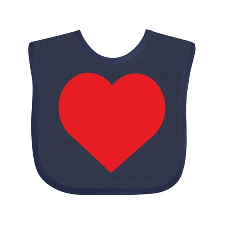 

Inktastic Red Heart Gift Baby Boy or Baby Girl Bib