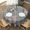 thumbnail image 3 of Pioneer Flower Round Tablecloth 60" X 60",Wrinkle Wipeable Table Cloth for Kitchen Dining Room Picnic Patio Party, 3 of 6