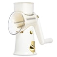 thumbnail image 3 of COOK WITH COLOR Cheese Grater Rotary, Cheese Shredder, Grater for Kitchen, Cream, 3 of 6