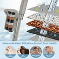 thumbnail image 4 of AUKTOPT Filtered Shower Head, 6 Spray Modes, High Pressure, Detachable Filter Cartridge, Handheld Shower for Hard Water, Remove Chlorine & Metals, Brushed Nickel, 4 of 6