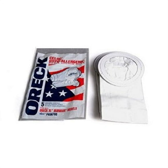 Oreck XL Ironman Compact Canister Hypo Allergenic Vacuum Bags 5 Pk Part # PKIM76.5, PKIM765